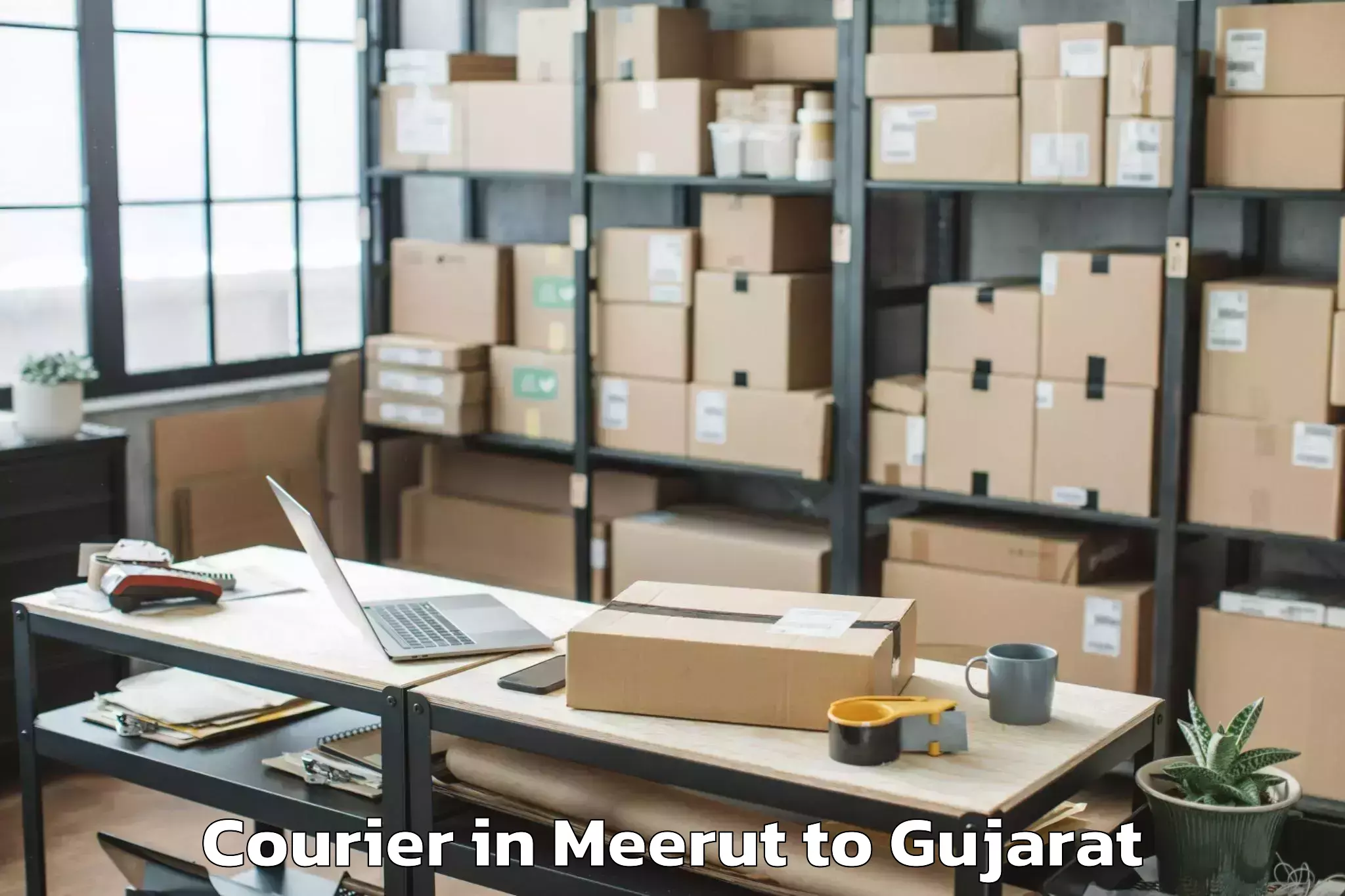 Top Meerut to Kharod Courier Available